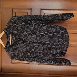 Sheer Banded Bottom Blouse